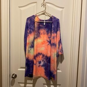 Tie dye kimono